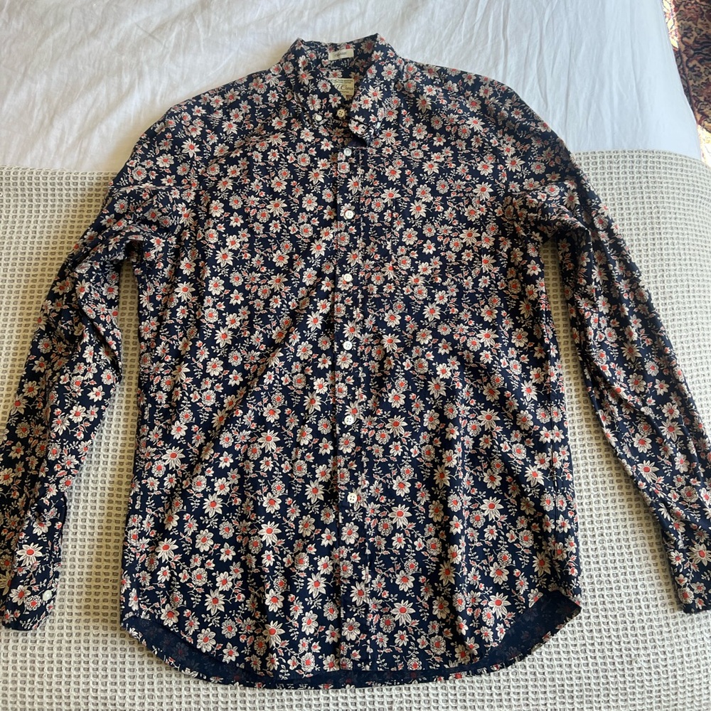 Floral Navy Men's Shirt